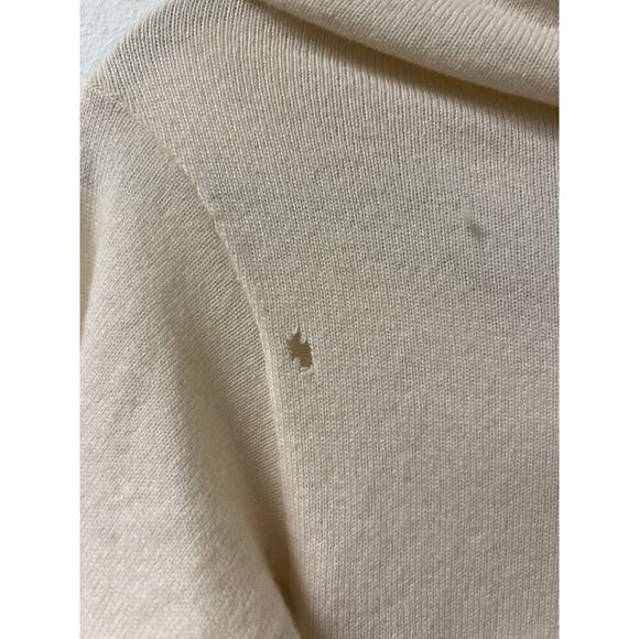 Halston White Sweater Sz XS - Picture 4 of 4